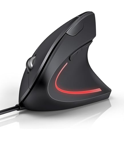 Amazon.com: Perixx PERIMICE-513C Wired Vertical USB-C Mouse, 6